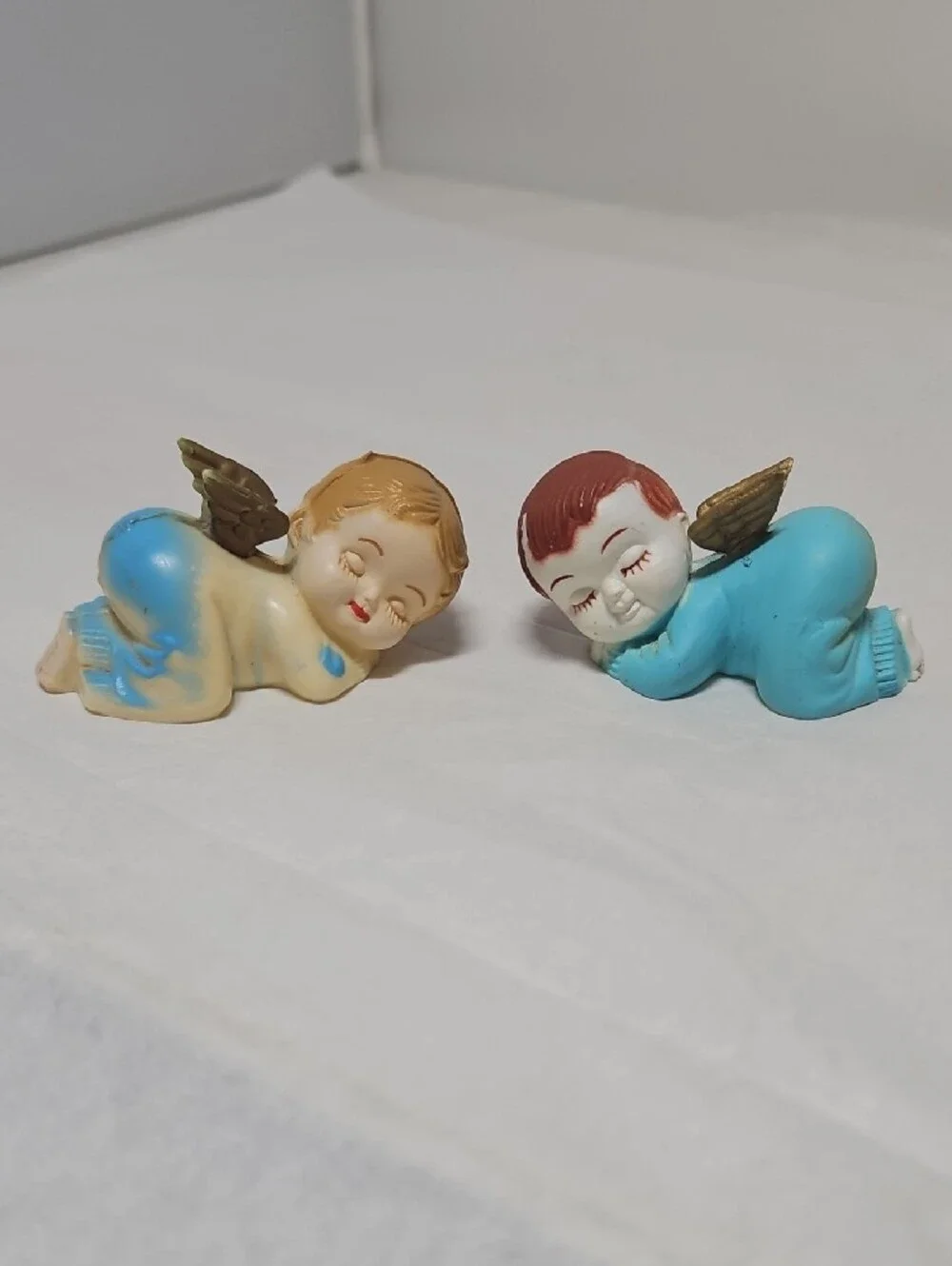Vintage Wilton  Sleeping Angel Babies Baby Cake Toppers Decorations